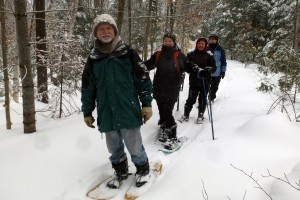 Snowshoeing at the Agnew Nature Reserve