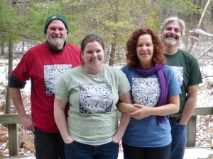 Staff in CC T-shirts