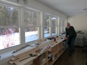 Bob Omerond making our new display case