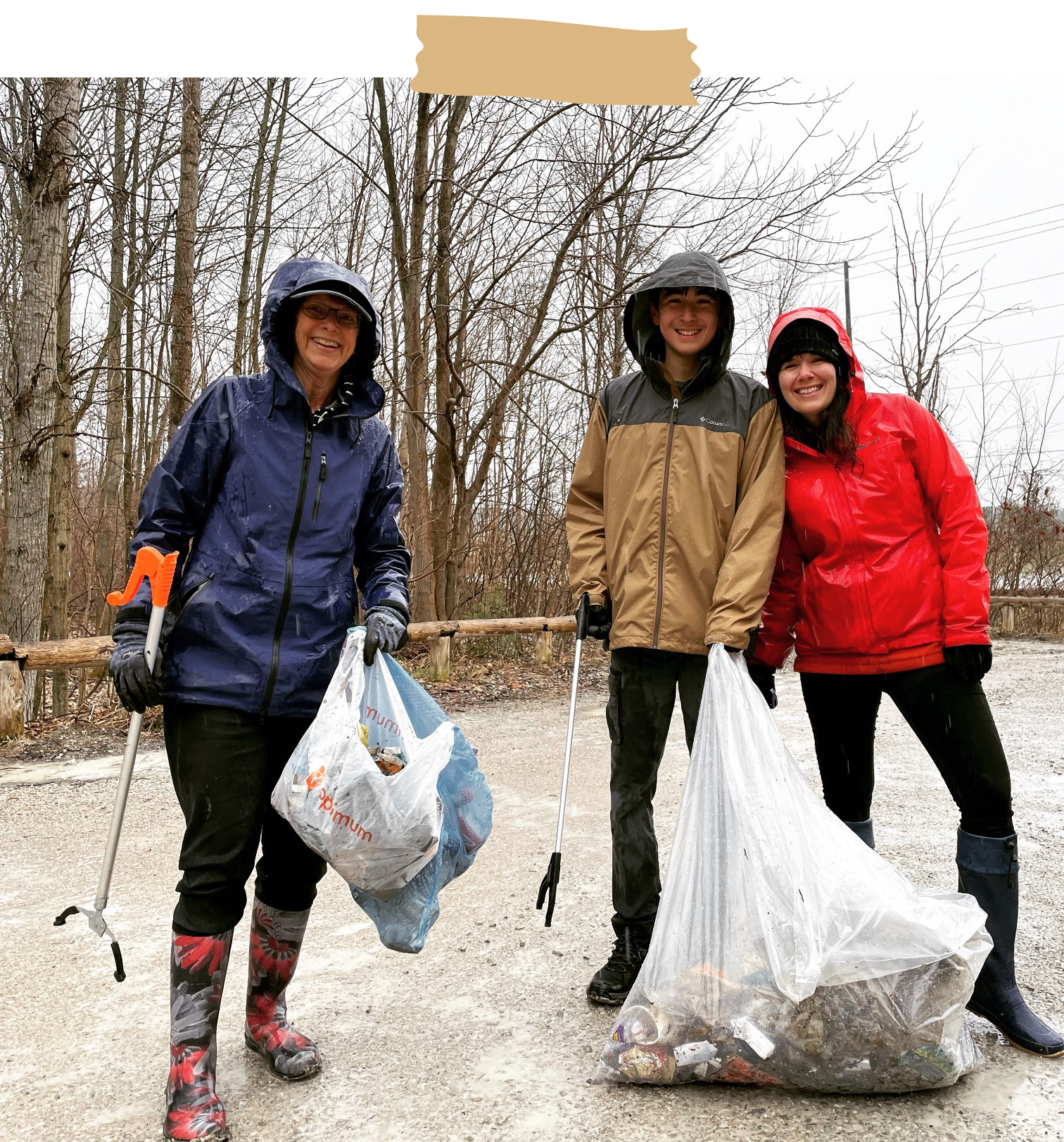 Courtney at our Earth Day Clean Up in 2019