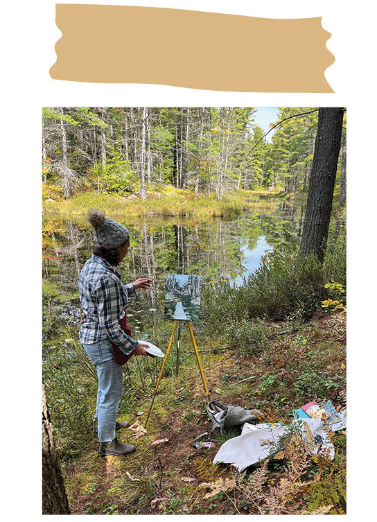 Courtney at our Earth Day Clean Up in 2019