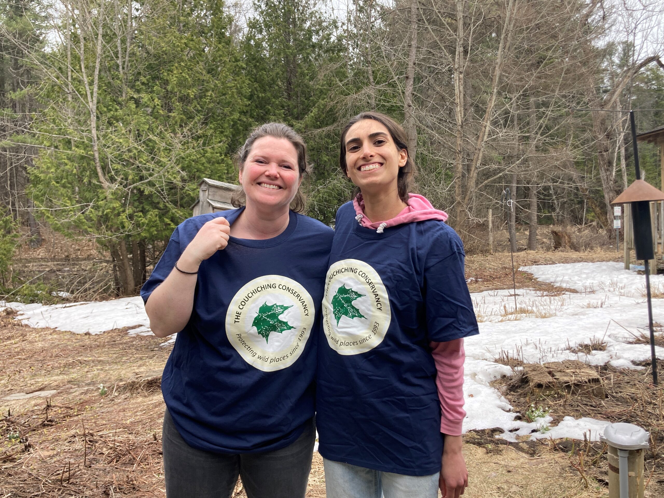 T shirt promo with staff members